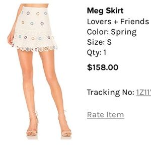 Lovers and friends crochet mini skirt